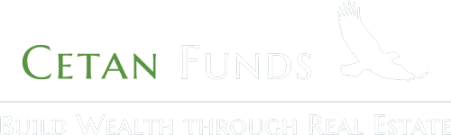 Cetan Funds Logo above text "Build Wealth Through Real Estate"